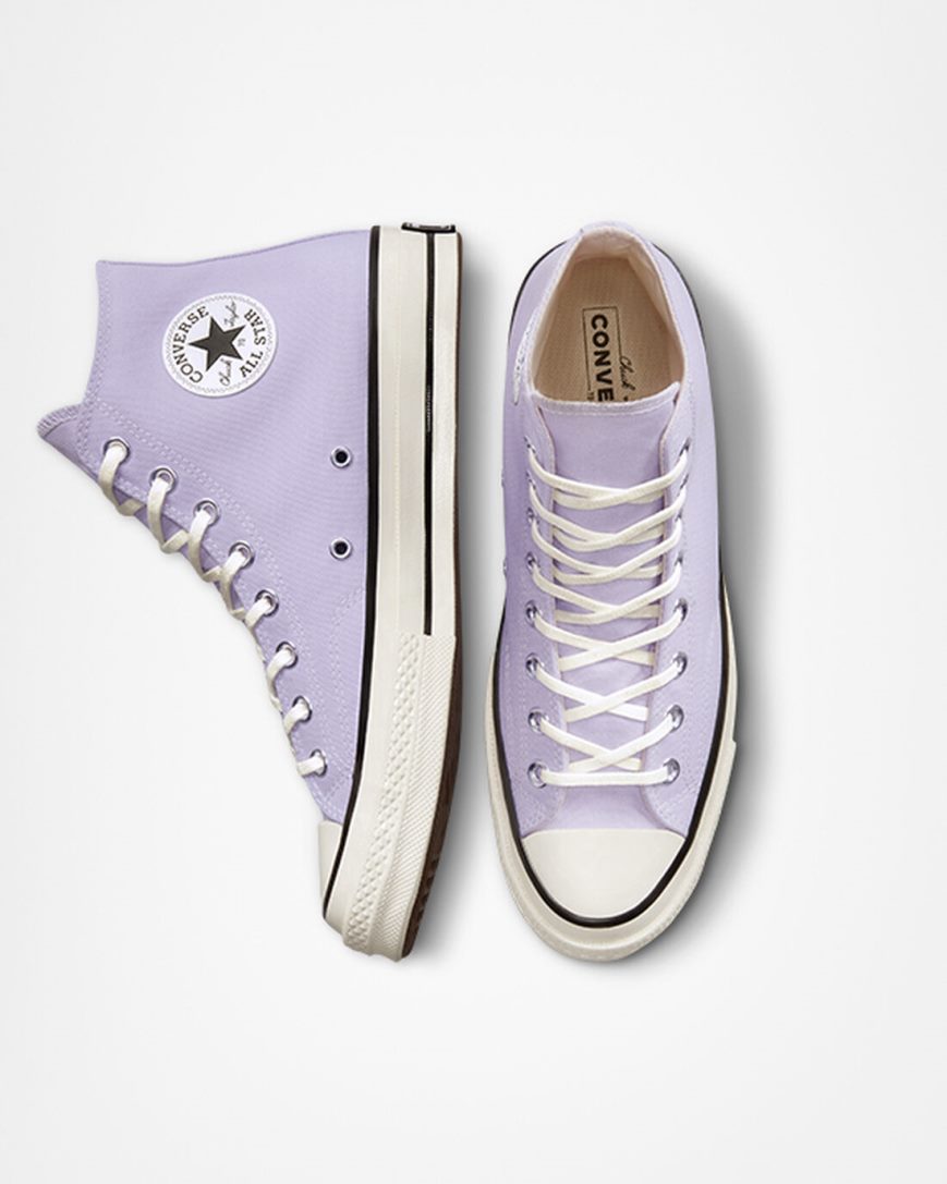 Tenisi Inalti Barbati Converse Chuck 70 Vintage Panza Violet Negrii | RO ISRTO145